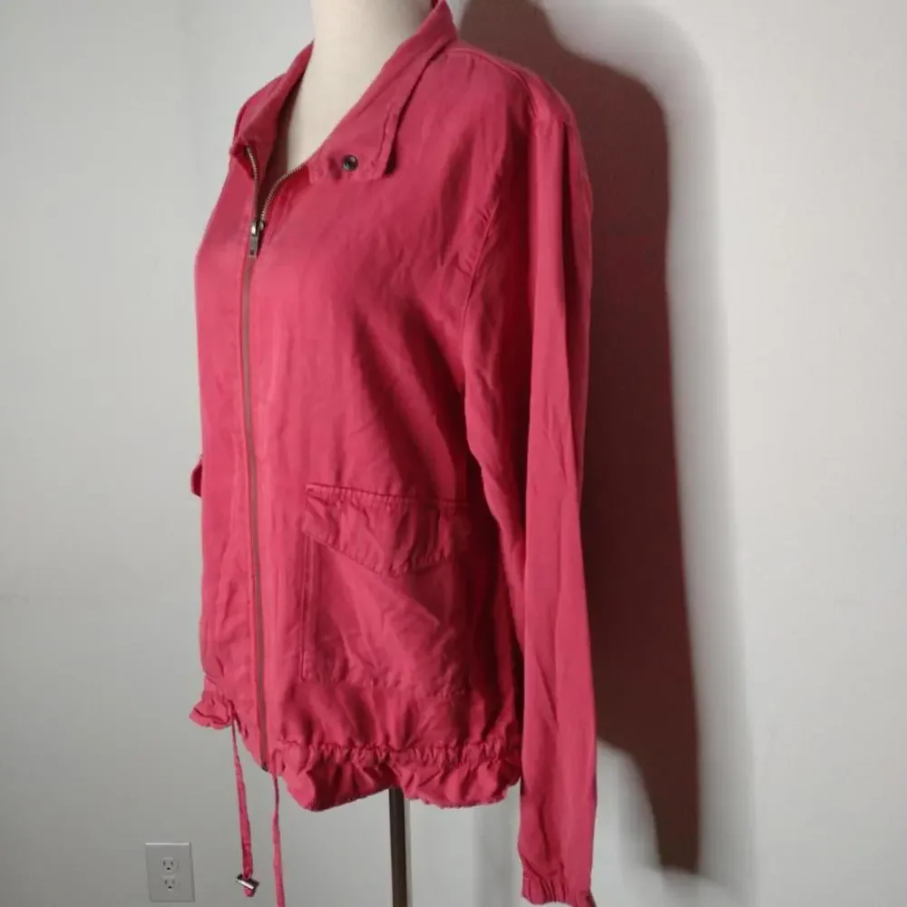 NWT Sanctuary Women's Garnet Rose/Drawstring Jacket Size Medium